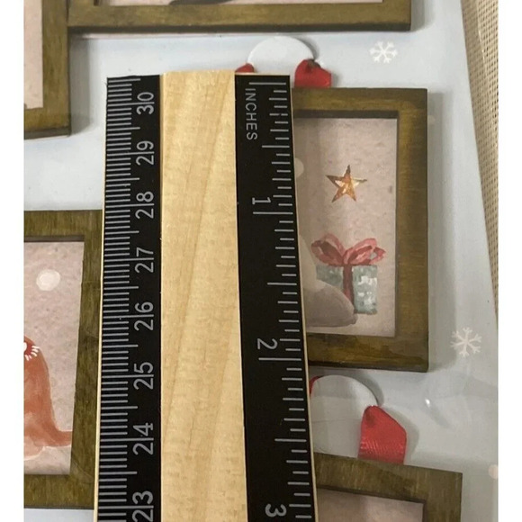 6 Mini Cat Kitten Kitty Frame Christmas Holiday Ornaments NEW - Picture 2 of 3